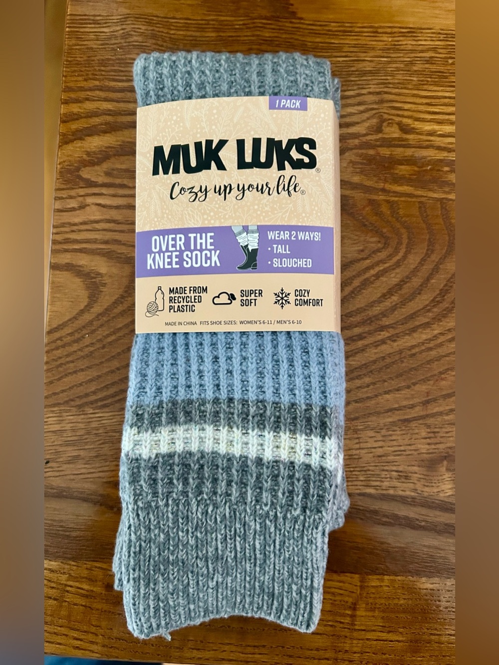 Women Muk Luks Over The Knee Socks NEW!